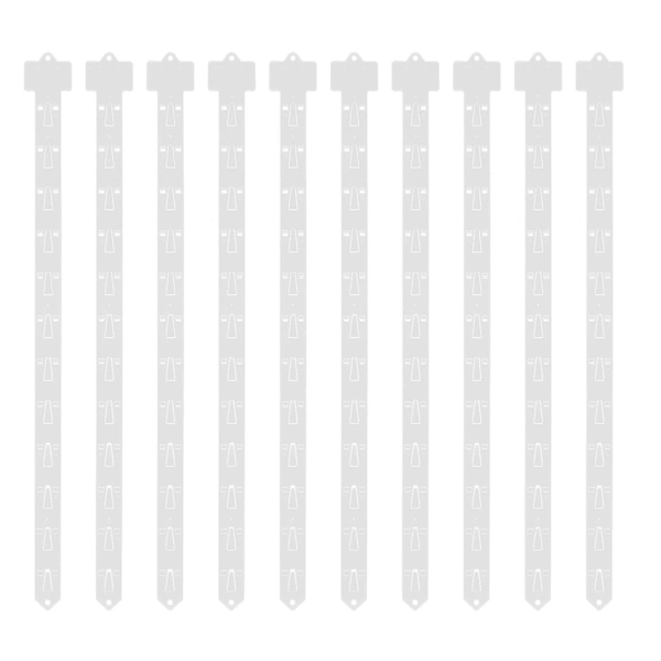 10 stk. Hengende Strips for Varer, Displayhenger for Supermarked TY
