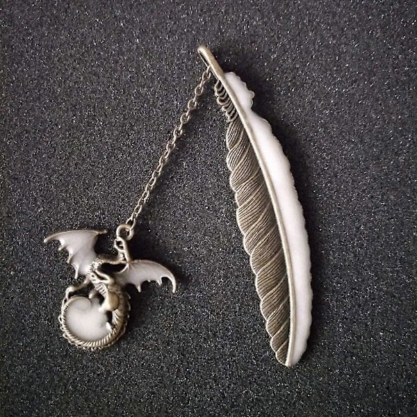 Kirjanmerkit, metalliset sulkakirjanmerkit, lahjapakkaus tytöille, pojille, lapsille (kultainen sulka)