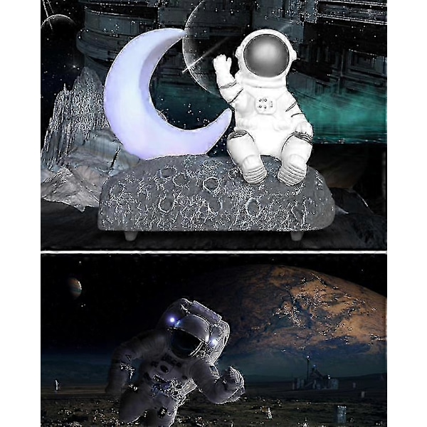 Astronaut Bluetooth Højttaler Gave (Sølv) SZRH