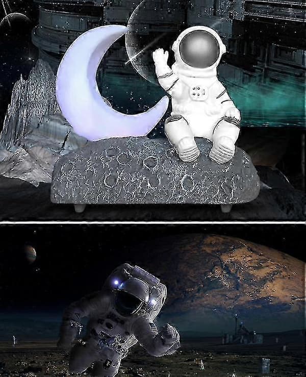 Astronautti Bluetooth-kaiutinlahja (Hopea) SZRH