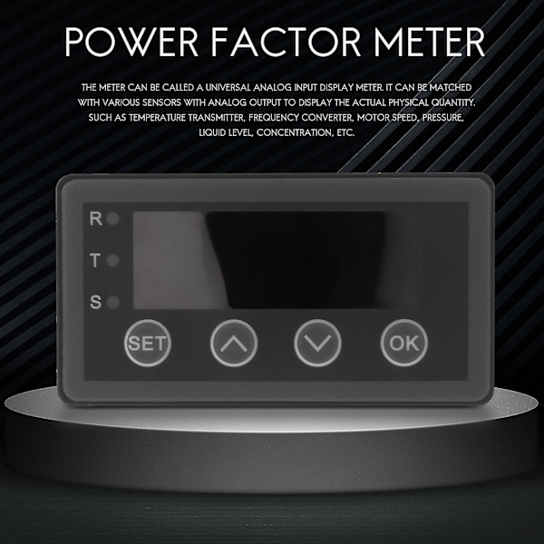 Digital Display Meter 0-10v 0-20ma 2-10v 4-20ma Analog Ingång Display Tabell Digital Display Huvud Wit