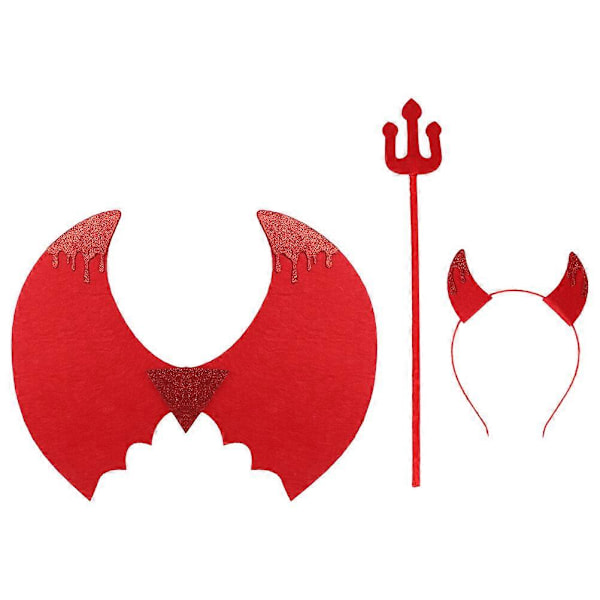 Lasten Paholaispuku, Söpö Paholaisvaatetus, Halloween-juhlat, Cosplay-asuste, Paholais-cosplay-puku, 1 setti