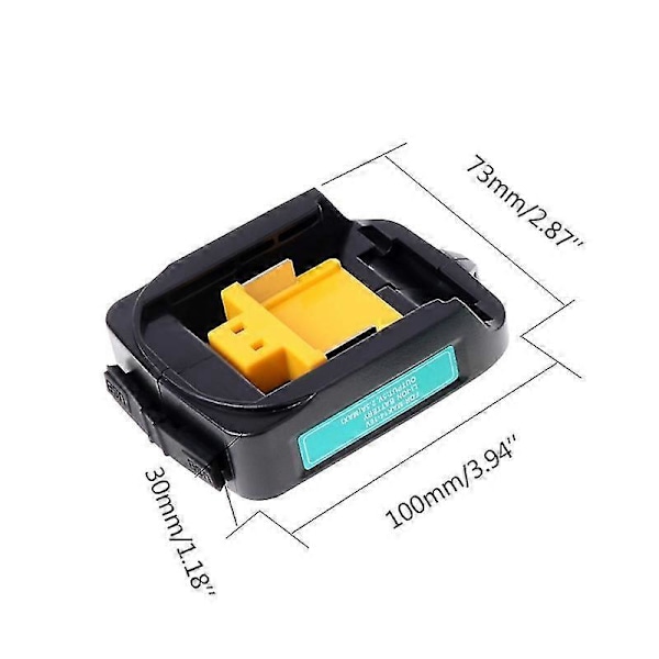 USB-virtalatausadapterimuunnin malleille Adp05 Bl1815 Bl1830 Bl1840 Bl1850 1415 14.4-18V Li-ion Bat (haoyi