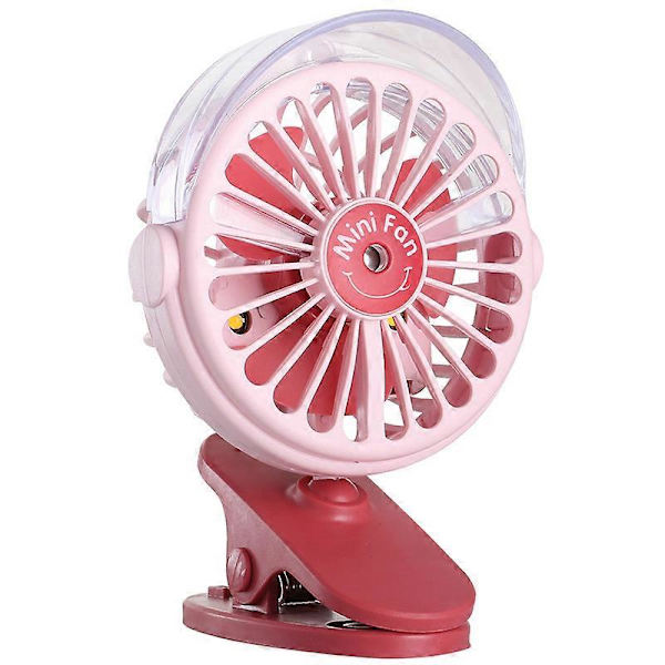 Desktop clip-on højeffekt USB-ventilator med lys 01