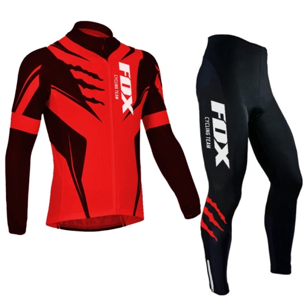 Fox Cycling Team Cykeltröja herr långärmad MTB-cykelkläder equipacion ciclismo hombre Cykelkläder Racing Cykelkläder 7 XXL