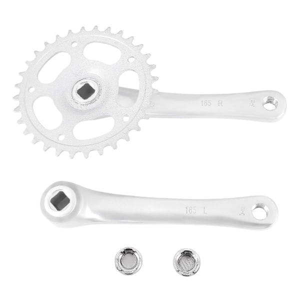 Cykelvevparti, Kedjekrans, Pedaler, 32t Vev, 165mm Enväxlad Cykelkedjekrans