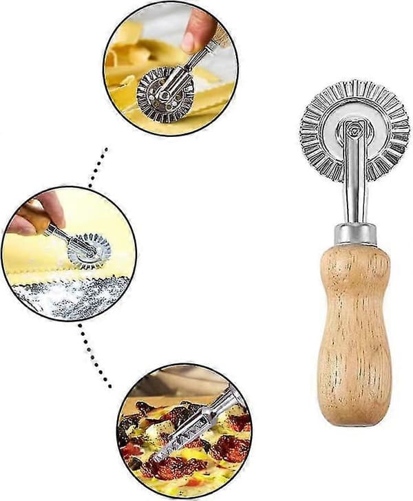 Ravioli Stempel Maker Aluminium Legering Ravioli Stempel Kutter Med Rulle Dumpling Maker For Kake Pasta Deig