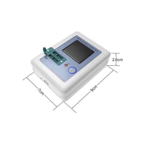 Lcr Tc1 1.8 Tommers Tft Lcd-skjerm Multimeter Transistor Tester Diode Triode Kondensator Motstand Testmåler