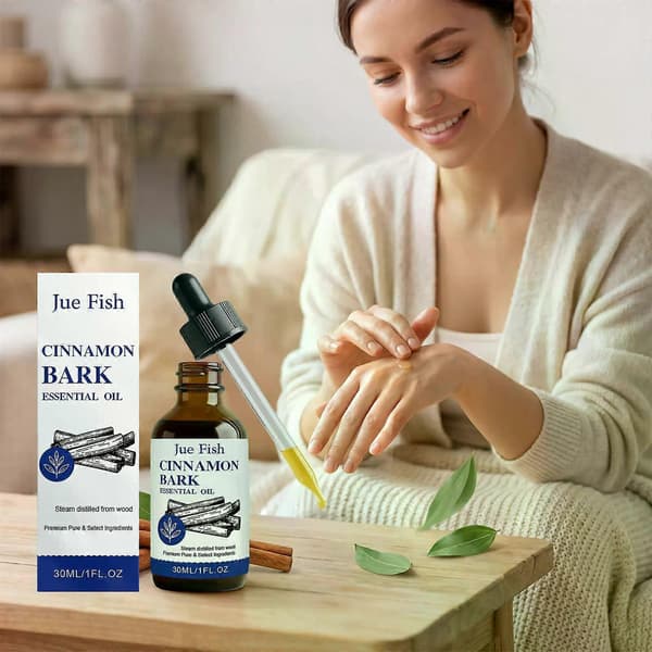 Kanelbark eterisk olja, ren ångdestillerad aromaterapi doftolja, långvarig doft hem diffuser aromolja, 30ml 3PCS