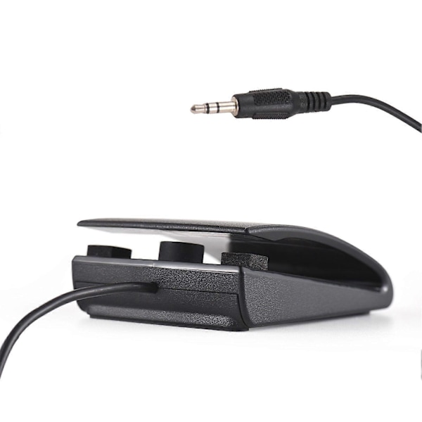 3,5 mm interface kompakt sustainpedal dobbeltpedal bund skridsikker lydløs til musikinstrumenter bærbar foldbar klaver elektronisk keyboard elektronisk