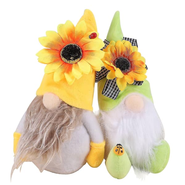 2 st Solros Tomte Tomtar Solros Tomte Ornament Solros Dekor