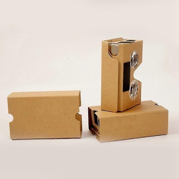 6 stk. 3D-briller for Cardboard V2 VR 4,5-6 tommer + hodebånd 3D VR Virtual Reality-briller