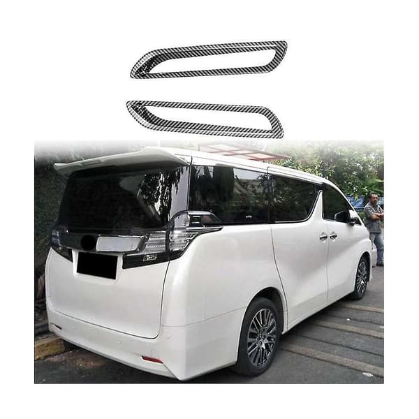 For Alphard Vellfire 2015-2020 Bil Karbonfiber Reflektor Bakfanger Tåkelys Deksel Trim
