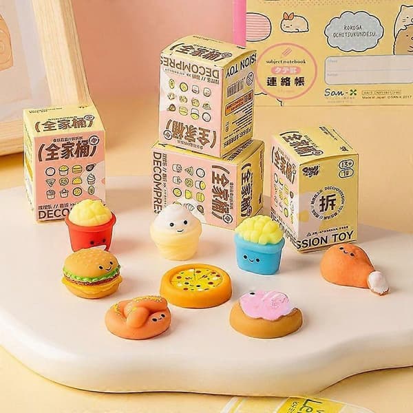 4/8/12 STK Tilfældig Blandet Farve & Stil Bageri Squishy Blind Boks, Sød Kage Stressaflastende Fidget Legetøj Til Børn B 12pcs