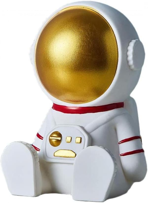 Astronaut Vinylfigur, Spargris för barn, Droppresistent sparbössa, Barnrumsinredning
