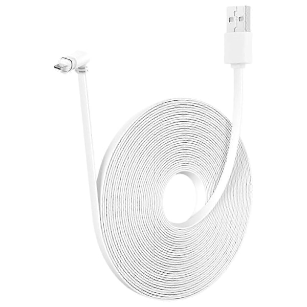 10 m Værbestandig Kamera Lader USB Utendørs Lang Ladekabel Vinkelrett USB Strømkabel Enkel å Bruke 10 m SZRH