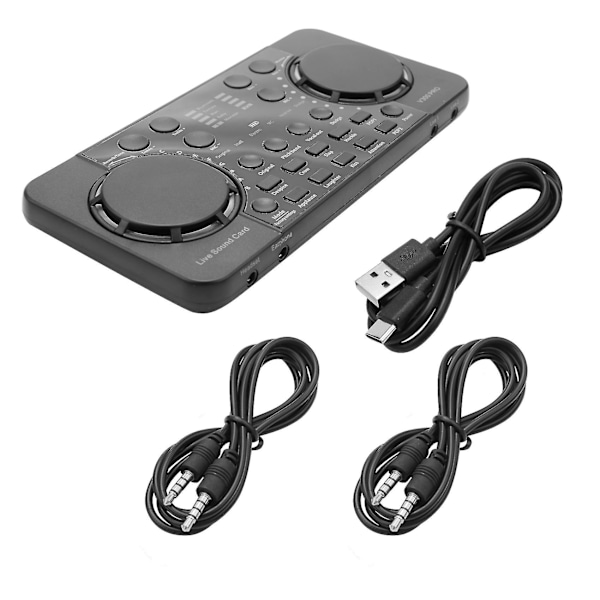 V300 Pro Äänikortti 10 Bluetooth Melunvaimennus Äänimikserit Kuulokemikrofoni Ääniohjaus Puhelimelle P