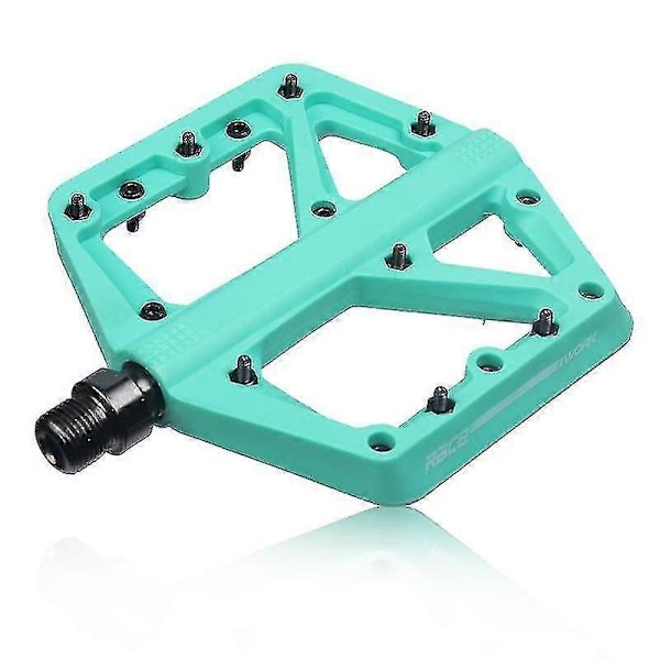 Cykelpedaler - Plattformspedaler, Minimal Profil, Justerbart Grepp (Bianchi Grön 1 Par)