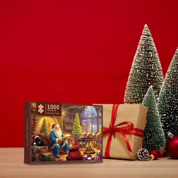 Joulupalapelit Adventtikalenteri 2023 1000 kpl Talvipalapeli Varhaiskasvatuksen pulmalelut Sarjakuva palapelilelut koulutuslahja