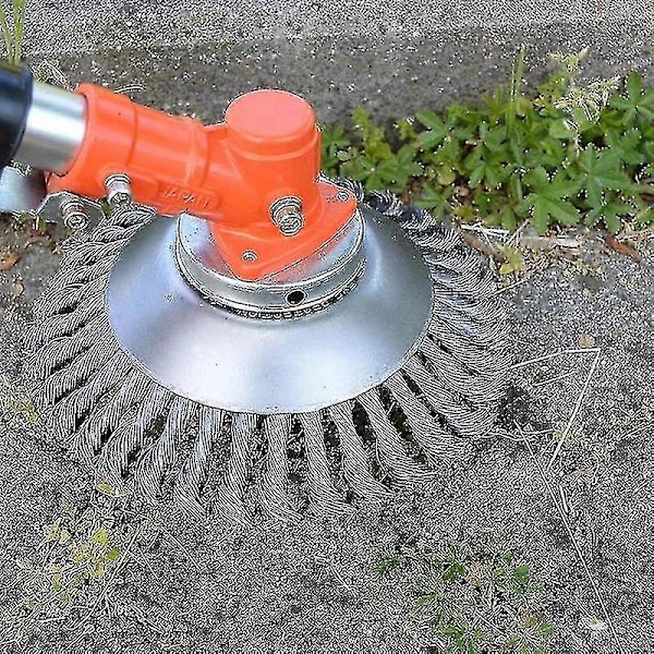 150mm Ståltråd Hjul Hage Ugressbørste Gressklipper Gress Spiser Trimmer Børste Kutter Verktøy Hage Gress Trimmer Hode Ugressbørste-YuJia