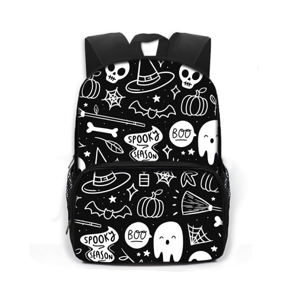 Gothic Bat Ghost Vampire Printing Skolväskor för barn Pojkar Flickor Laptop Ryggsäckar Dagis Skolväska Bokväskor Present style 2