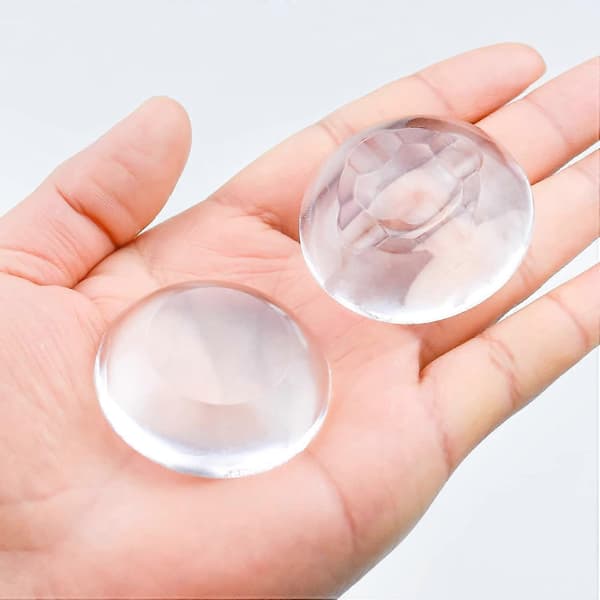 Dørstopper, Syntetisk gummi, 12 stk, Transparent