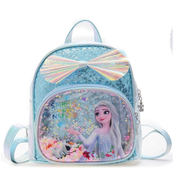Disney Frozen Girls Skoletaske Elsa Anna The Snow Queen Princess Rygsæk Black