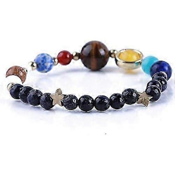 Armband med solsystemet  De nio planeternas väktare Stjärna Naturliga pärlor Armband  Armband för kvinnor och män