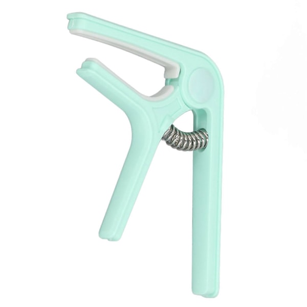 Guitar Capo Robust ABS Fjeder Jævnt Tryk Nem Betjening Capo til Akustisk Guitar Ukulele Bas Banjo Mandolin Lysegrøn