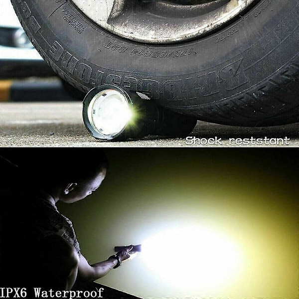 p70 ficklampa, 30000-100000 lumen högeffekts LED ultra ljusstark vattentät ficklampa, XLM-P70 mest kraftfulla 50W 3-läges ficklampa (Enkelt batteri, 25