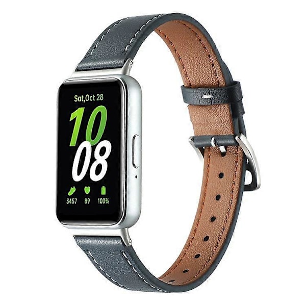 Kompatibel med Samsung Galaxy Fit3 Ægte Læder Urrem Udskiftning Purple
