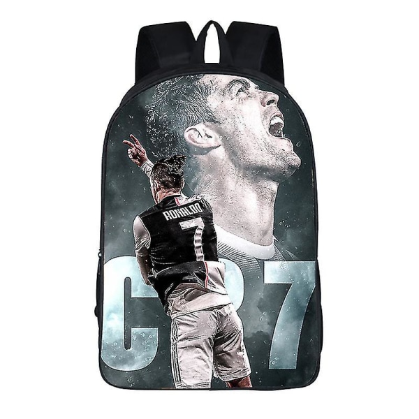 Football Star Cr7 Ryggsekk Skolesekk Travel Notebook Bag Gaver Til Barn Studenter style 4