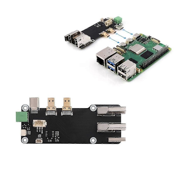 Micro HDMI til HDMI Konverter Skærmstik Adapter til Raspberry Pi 5/4B