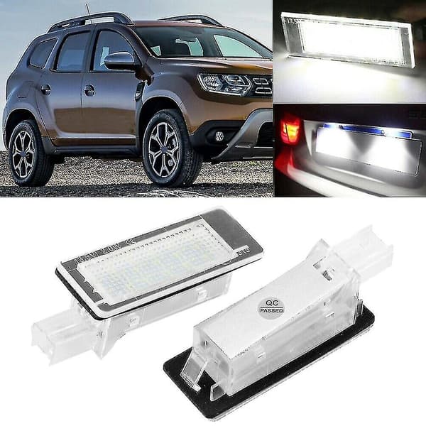 LED-registreringsnummerbelysning för Dacia Duster 10-15