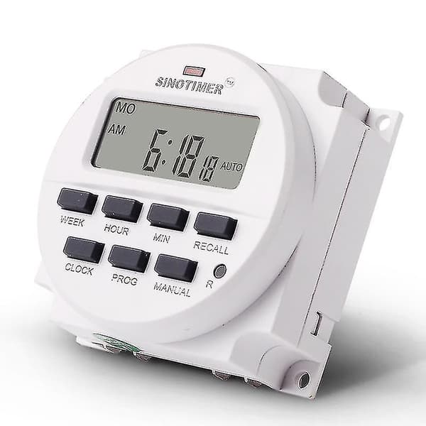 15,98 tommers LCD digital timer 12V DC 7 programmerbar tidbryter TM618N-4