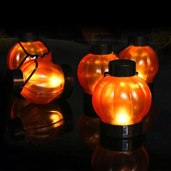 Halloween Telys 6 stk. LED-lys Dekor