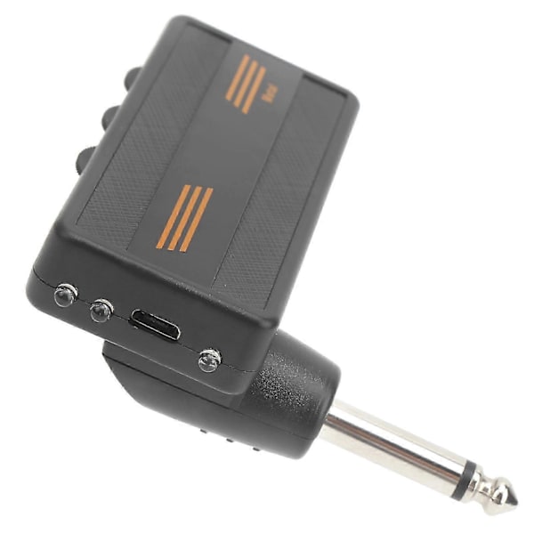 Plug Amp Elektrisk Gitarr Hörlursförstärkare Laddningsbar Portabel Distortion Effekt CA?101