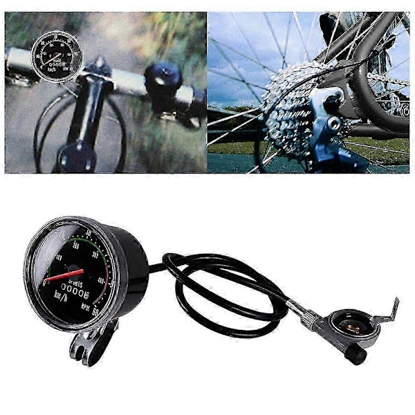 Vintage Cykel Speedometer Analog Mekanisk Odometer med Hardware til 26/28/29/275 Cykel - Yvan