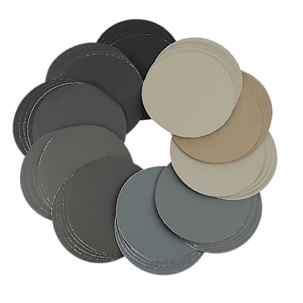 6 tommer slibeskiver 150 mm 320-10000 korn til våd/tør polering 50 stk