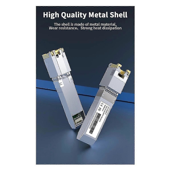 2024 10G SFP+ Modul 10GbE Kobber SFP Moduler Optisk Port Gjør om til RJ45 Ethernet Port Gigabit 1000M Transceiver Modul-YuJia