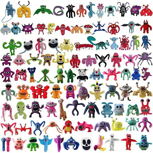 Garten Of Banban pehmolelu Pehmeä pehmo, täytetyt pelit johdannainen Garden Of Banban pehmolelu lapsille lapsille lahja 50pcs sticker