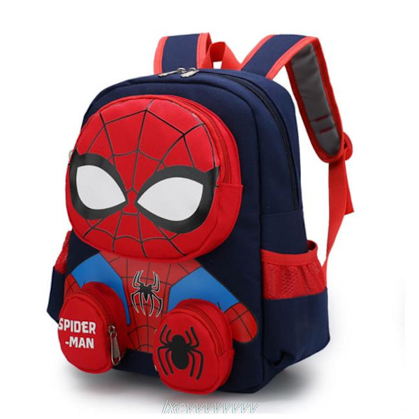 3D Sarjakuva Spiderman Reppu Toddler Lapset Supersankari Koululaukku Päiväkoti Sarjakuvareppu Esikoulu 1-3 vuotta pojat tytöt Photo color