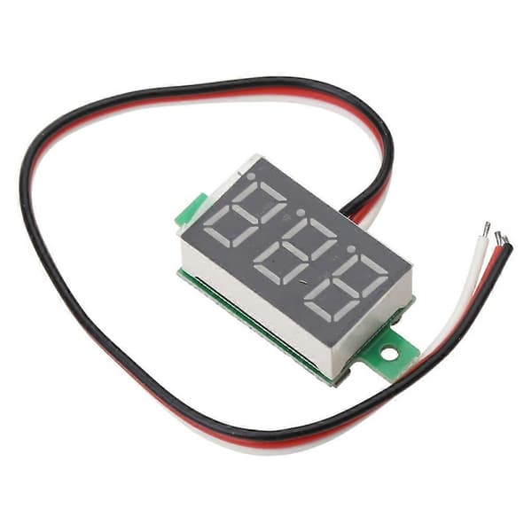 Ny Mini Tre Linjers LED Lite Panel Meter Display Digital Voltmeter DC0-100V