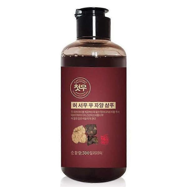 300 ml Polygonum Multiflorum Hvid til Sort Shampoo Urte Shampoo Effektiv