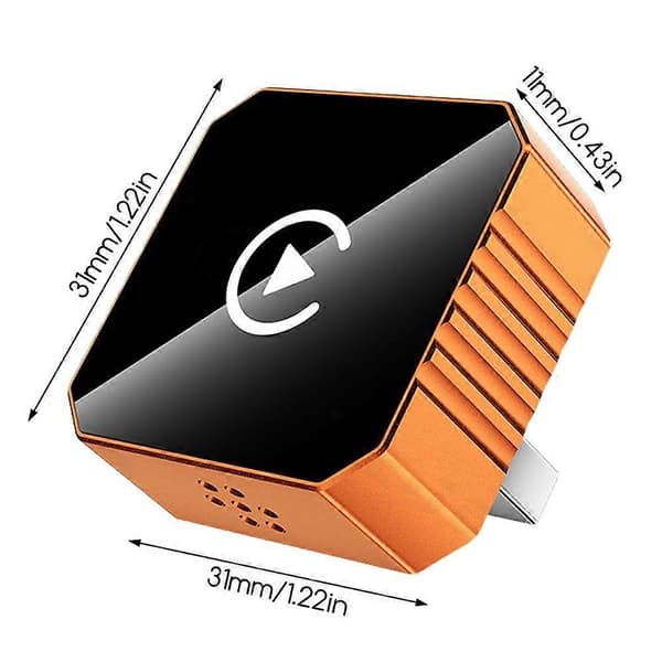 Trådløs CarPlay-adapter: Mini Plug-and-Play CarPlay/Android Auto-dongle til stabil forbindelse Color Label