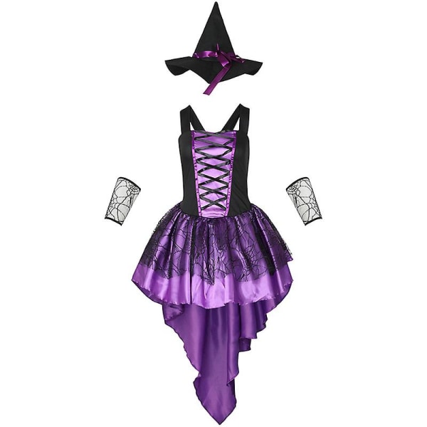 Carnival Halloween Multicllr Tuxedo Evil Witch Naisille Puku Glamour Tutu Enchantress Roolileikki Cosplay Fancy Juhlamekko Black L