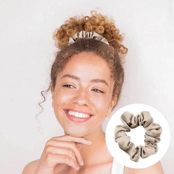 Sort Satin Scrunchie, Satin Scrunchie til Piger | Sød Satin Scrunchie, til mænd og kvinder