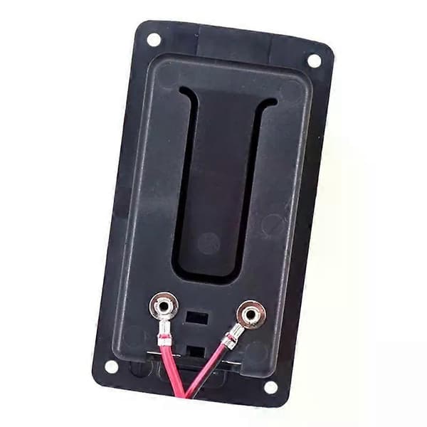 9V Platt Monterad Gitarr Aktiv Pickup Batterilucka Hållare Låda Batteriförvaringsfodral för Elgitarr Bas Tillbehör