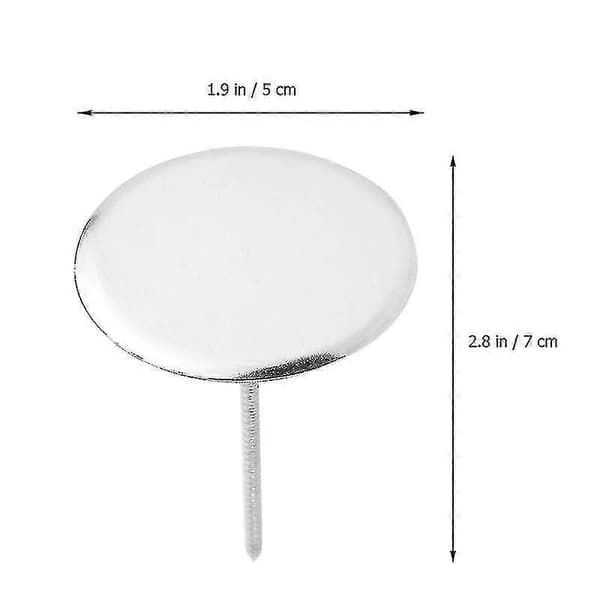 4 stk. kagebagevarme kerner i rustfrit stål Blomsterdekorationssøm Kage Cupcake Dekorationsværktøj (l, Diameter 5 cm)