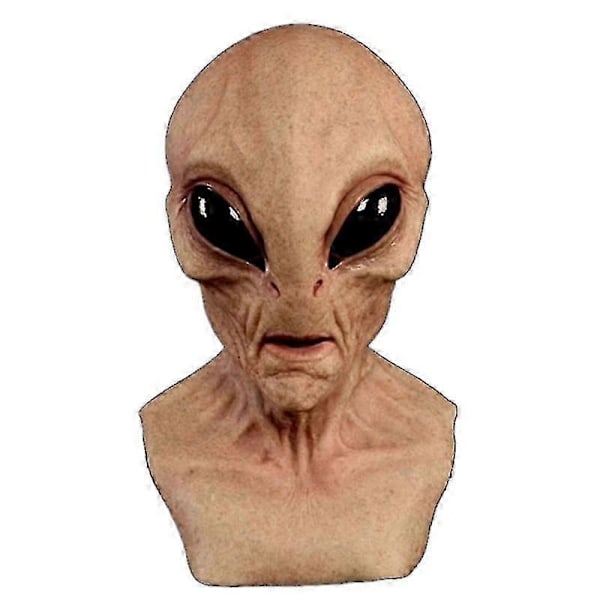 Halloween Läskig Latex Ufo Stora Ögon Helhuvud Party Mask För Vuxna Maskerad Kostym Party Cosplay Mask